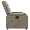 vidaXL Fauteuil de massage inclinable électrique cappuccino similicuir