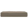 vidaXL Coussin de palette taupe 60x60x9,5 cm tissu oxford