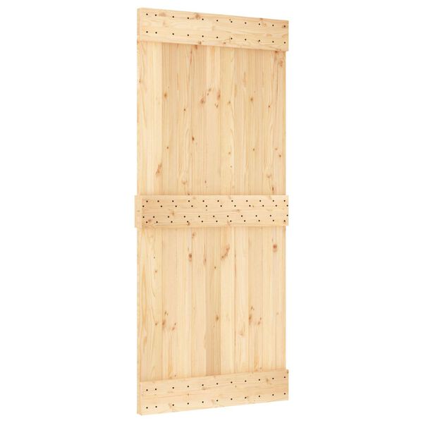 vidaXL Porte NARVIK Naturel 90 x 210 cm Bois de pin massif