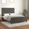 vidaXL Cadre de lit sans matelas gris fonc&eacute; 140x200 cm velours