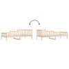 vidaXL Lit de jour sans matelas 80x200 cm bois de pin massif