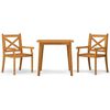 vidaXL Ensemble &agrave; manger de jardin 3 pcs Bois d'acacia solide