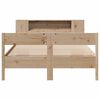 vidaXL Lit biblioth&egrave;que sans matelas 140x190 cm bois de pin massif