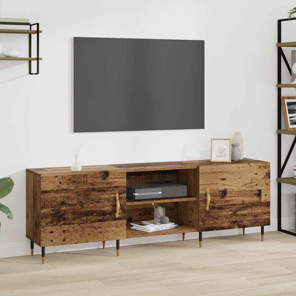 vidaXL Meuble TV Bois ancien 150 x 30 x 50 cm Bois d'ing&eacute;nierie