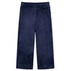 Pantalons pour enfants velours bleu foncé 92