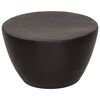 vidaXL Table basse martel&eacute;e en aluminium &Oslash; 50x30 cm noir