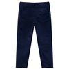 Pantalons pour enfants bleu marine fonc&eacute; 104
