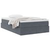 vidaXL Lit avec rangement et matelas Gris foncé 120 x 200 cm Velours