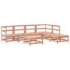 vidaXL Salon de jardin 7 pcs avec coussins bois massif douglas