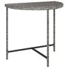 vidaXL Table de jardin Gris 80x50x75 cm R&eacute;sine tress&eacute;e