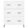 vidaXL Buffet haut Blanc 69,5x34x180 cm Bois d'ingénierie