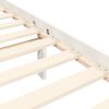 vidaXL Cadre de lit sans matelas blanc bois de pin massif