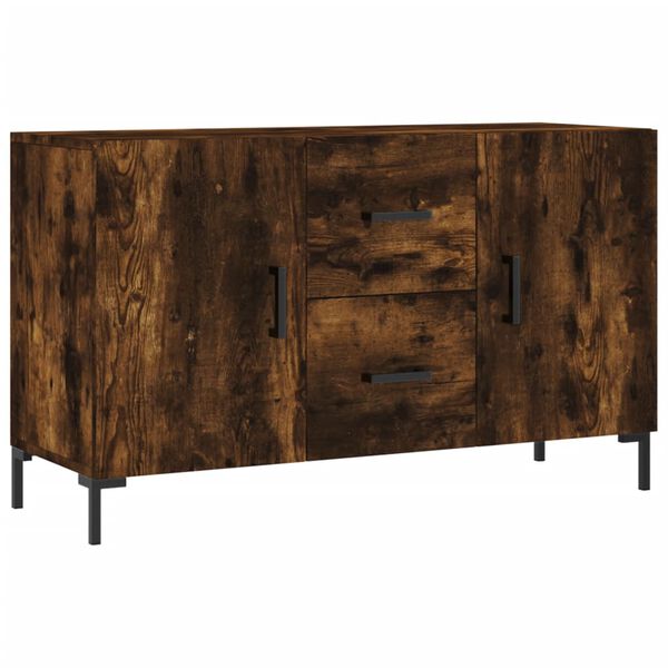 vidaXL Buffet ch&ecirc;ne fum&eacute; 100x36x60 cm bois d'ing&eacute;nierie