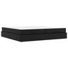vidaXL Cadre de lit avec matelas Autre 2 pi&egrave;ces Noir PVC