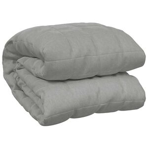 vidaXL Couverture lest&eacute;e Gris 138x200 cm 10 kg Tissu