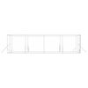 vidaXL Chenil d'ext&eacute;rieur pour chiens argent&eacute; 4x8x2 m acier galvanis&eacute;