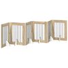 vidaXL Porte de chien pliable avec supports 6 pc Ch&ecirc;ne Sonoma 362 cm