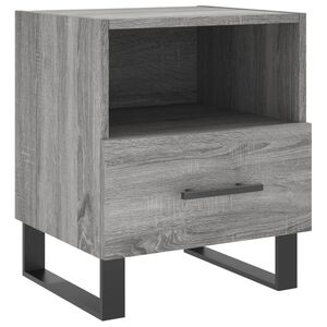vidaXL Table de chevet sonoma gris 40x35x47,5 cm bois d&rsquo;ing&eacute;nierie
