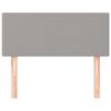 vidaXL Tête de lit Gris clair 90x5x78/88 cm Tissu