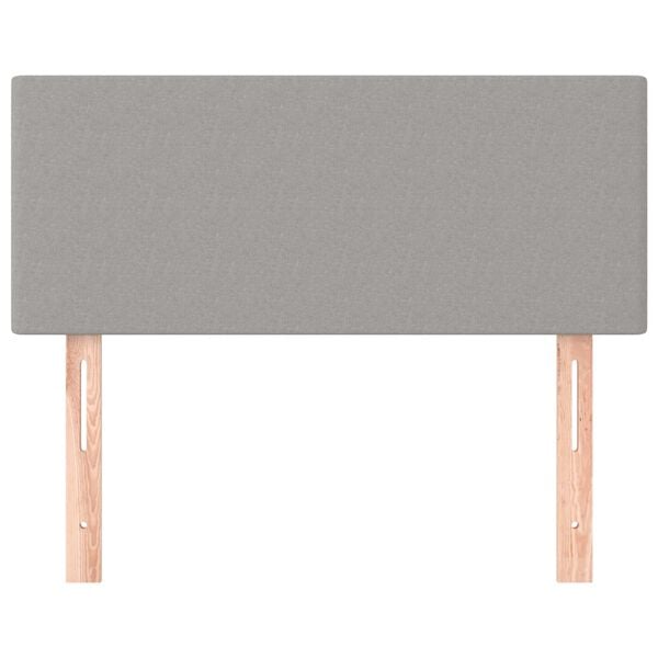vidaXL Tête de lit Gris clair 90x5x78/88 cm Tissu