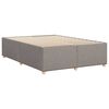 vidaXL Cadre de lit sans matelas taupe 160x200 cm tissu