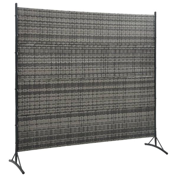 vidaXL Cloison de s&eacute;paration R&eacute;sine tress&eacute;e Anthracite 175x180 cm