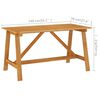 vidaXL Ensemble &agrave; manger de jardin 7 pcs Bois d'acacia solide