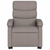 vidaXL Fauteuil inclinable de massage &eacute;lectrique Taupe Tissu