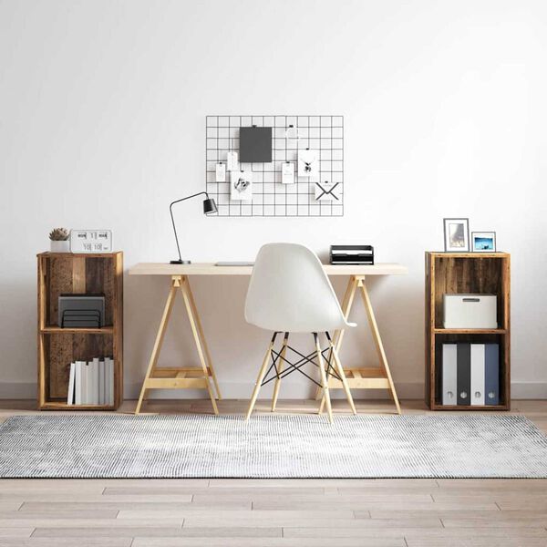 vidaXL Ensemble meuble TV 2 pcs Bois Ancien 72 x 35 x 36,5 cm