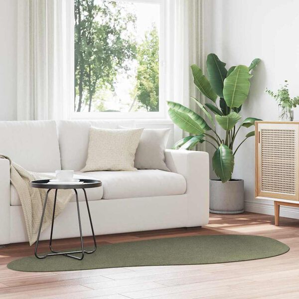 vidaXL Tapis de surface HUARTE Vert for&ecirc;t 100 x 200 cm Polyester