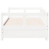 vidaXL Lit de jour sans matelas blanc 90x200 cm bois de pin massif