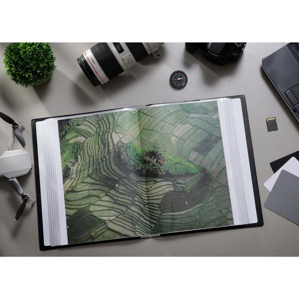 rillstab Dossier de pr&eacute;sentation A4 100 pochettes Noir