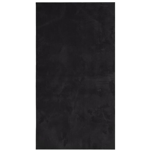 vidaXL Tapis HUARTE &agrave; poils courts doux et lavable noir 80x150 cm