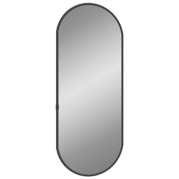 vidaXL Miroir mural Noir 50x20 cm Ovale