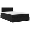 vidaXL Cadre de lit ottoman avec matelas noir 120x200 cm velours