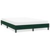 vidaXL Cadre de lit sans matelas vert fonc&eacute; 160x210 cm velours