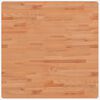 vidaXL Dessus de table 80x80x4 cm carr&eacute; bois massif de h&ecirc;tre
