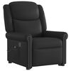 vidaXL Fauteuil de massage inclinable noir brillant similicuir