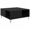 vidaXL Table basse Chêne noir 80 x 80 x 36,5 cm Bois d'ingénierie