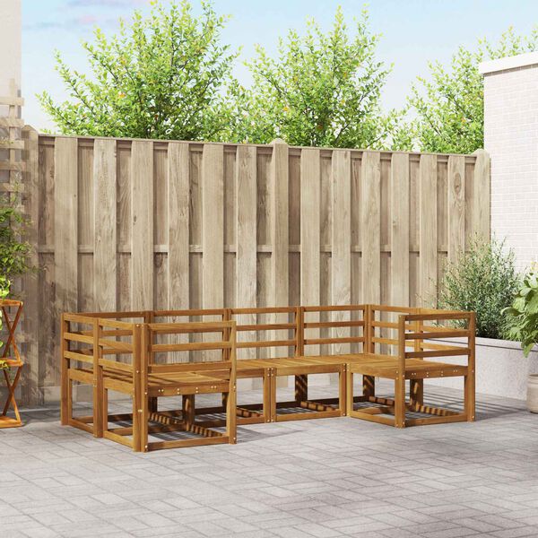 vidaXL Ensemble de canap&eacute;s d'ext&eacute;rieur 6 pcs Naturel