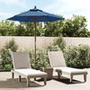 vidaXL Parasol de jardin avec m&acirc;t en bois bleu azur&eacute; 196x231 cm