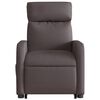 vidaXL Fauteuil inclinable marron fonc&eacute; tissu