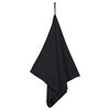 vidaXL Serviettes de sport 2 pcs Noir 100 x 50 cm