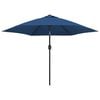 vidaXL Parasol d'ext&eacute;rieur avec poteau en m&eacute;tal 300 cm Azur&eacute;