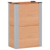 vidaXL Jardini&egrave;re sur&eacute;lev&eacute;e Marron 50 x 30 x 72 cm WPC et Aluminium