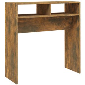 vidaXL Table console Ch&ecirc;ne fum&eacute; 78x30x80 cm Bois d'ing&eacute;nierie