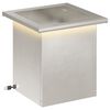 vidaXL Jardini&egrave;re de jardin avec LED Argent&eacute; 30 x 30 x 30 cm