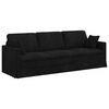 vidaXL Canap&eacute; 2 pcs Noir 228 x 78 x 80 cm Velours