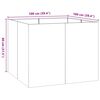 vidaXL Jardini&egrave;re anthracite 100x100x80 cm acier