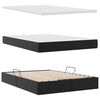 vidaXL Lit avec rangement et matelas Noir 140 x 200 cm Simili cuir